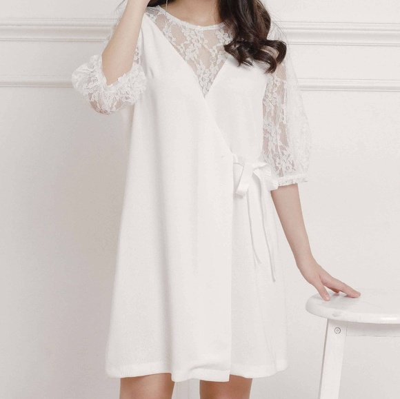 New with tag High quality white dress - Picture 2 of 3